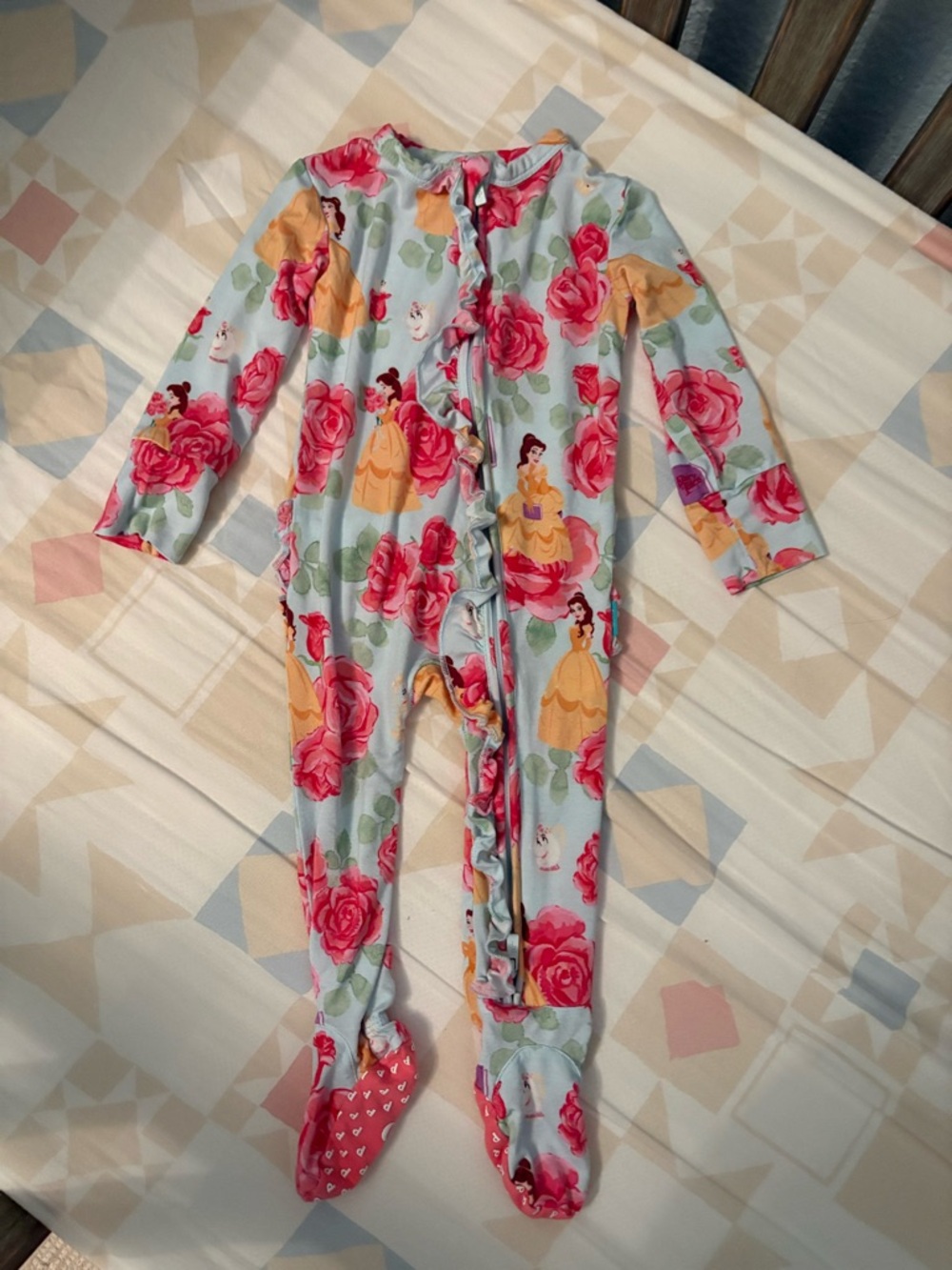 Posh Peanut x Beauty & the Beast footies EUC